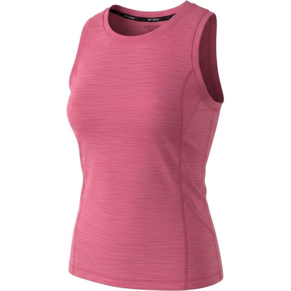 Spyder Active Womens Small Pink Space Dye Racerback Athletic Tank Top RN63619
